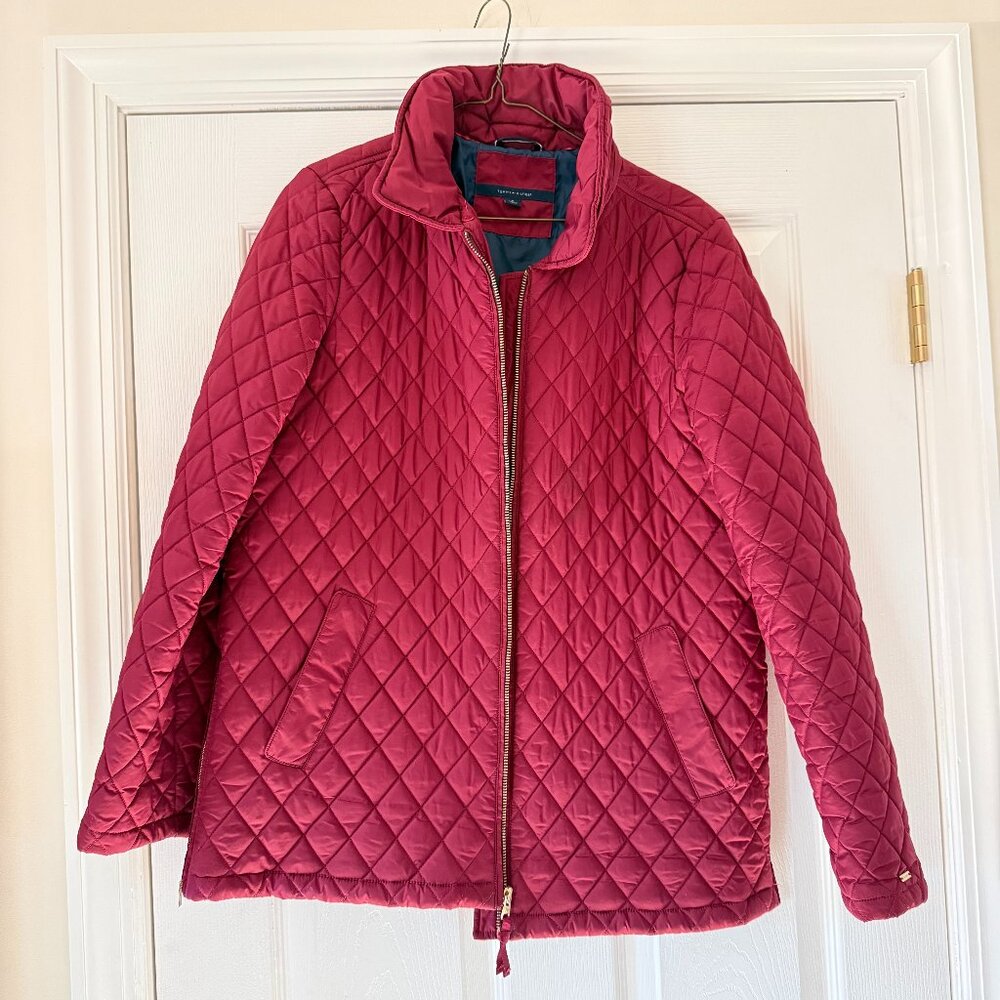 Tommy Hilfiger Size Medium Dark Red Jacket